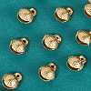 30Pcs Brass Bell Pendants KKB-CN0001-02B-C-7