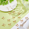 50Pcs Rack Plating Alloy Enamel Pendants ENAM-DC0002-05-5