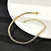Clear Cubic Zirconia Tennis Bracelet X-BJEW-A132-02G-6