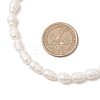 Natural Cultured Freshwater Pearl Rice Beaded Necklaces for Women NJEW-JN05337-01-4