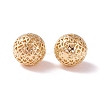 Brass Hollow Round Beads LS-KK-P226-25CG-2