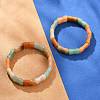 Natural Mixed Gemstone Beaded Stretch Bracelets for Women Men BJEW-M049-12-2