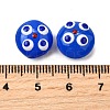 Transparent Glass Enamel Beads LAMP-S079-01F-3