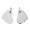Anti-Tarnish 304 Stainless Steel Stamping Blank Tag Charms STAS-I311-19P-1