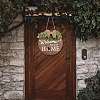 Natural MDF Board Door Hanging Decoration for Front Door Decoration HJEW-SZ0001-04-10