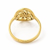 Ion Plating(IP) 304 Stainless Steel Flower Adjustable Ring for Women LS-RJEW-B027-19G-3