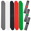 10Pcs 5 Colors Silicone Covered Iron Flip Wraps Holder Clips BJEW-NB0001-04-2