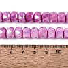 Anti-Tarnish Electroplate Glass Beads Strands GLAA-T025-10mm-11H-2