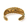Tibetan Style Alloy Cuff Bangles BJEW-Q769-02AG-3
