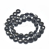 Natural Shungite Beads Strands G-F675-03C-2