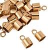 Ion Plating(IP) 304 Stainless Steel Fold Over Crimp Cord Ends STAS-P434-05F-G-1