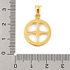 Ion Plating(IP) 304 Stainless Steel Micro Pave Cubic Zirconia Pendants STAS-D112-03G-01-3