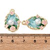 Light Gold Tone Alloy Enamel Pendants LS-ENAM-B028-03KCG-01-3