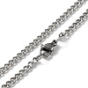Non-Tarnish 304 Stainless Steel Double Layer Pendant Necklaces LS-NJEW-D047-02P-4