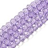Transparent Baking Paint Glass Beads Strands DGLA-A034-T4mm-D03-1