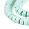 Opaque Solid Color Glass Beads Strands LS-GLAA-N026-3x6mm-14-3