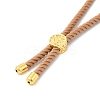 Twisted Nylon Cord Silder Bracelets DIY-B066-03G-21-3