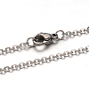 Tarnish Resistant 304 Stainless Steel Cable Chain Necklace LS-STAS-L164B-01P-1