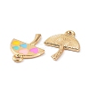 Umbrella with Heart Alloy Enamel Pendants LS-ENAM-B044-02G-3