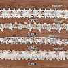 4 Yards 4 Styles Polyester Flower Lace Ribbon OCOR-AR0001-72-2