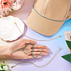 4Pcs 4 Colors Brass Enamel Curb Chain Bracelet Making AJEW-TA00033-5