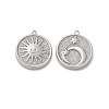 304 Stainless Steel Pendants STAS-L022-498P-1