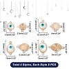 20Pcs 10 Colors Brass Enamel Pendants KK-NB0001-48G-2
