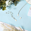 3Pcs 925 Sterling Silver Blank Stamping Tag Rectangle Charms with Jump Rings and 1 Sheet Double Sided Suede Fabric Silver Polishing Cloth STER-BBC0008-79-4