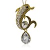 Alloy Rhinestone Big Pendants TIBE-M001-140AG-1