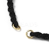 Braided Cotton Cord Bracelet Making MAK-L043-02G-09-2