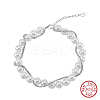 Adjustable Shell Pearl Beaded Bracelets BJEW-L692-009P-1