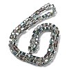 Electroplate Glass Beads Strands EGLA-H108-01A-HP01-2