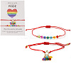 2Pcs Adjustable Glass Beads Braided Bead Bracelets ER5290-2-1