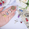 60Pcs 60 Style Glass Pearl Beaded Pendants FIND-CA0007-82-3