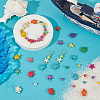 160Pcs 3 Styles Ocean Theme Dyed Synthetic Turquoise Beads G-UN0001-30-4