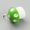 Opaque Resin Pendants RESI-CJC0012-17H-2