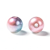 Rainbow ABS Plastic Imitation Pearl Beads OACR-Q174-3mm-M-2
