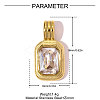 304 Stainless Steel Micro Pave Cubic Zirconia Pendants STAS-OY007-51G-2
