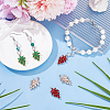 6Pcs 3 Colors Glass Pendants GLAA-AR0001-83-4