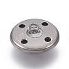 Brass Shank Button BUTT-WH0009-01AS-2