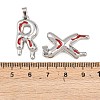 304 Stainless Steel Enamel Pendants STAS-Z174-01P-4