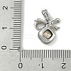 Brass Micro Pave Cubic Zirconia Charms KK-P283-23P-3