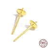 925 Sterling Silver Stud Earring Findings STER-Z005-03G-1
