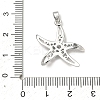 Brass Micro Pave Clear Cubic Zirconia Pendants X-KK-H254-12P-3