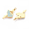 304 Stainless Steel Enamel Pendants STAS-N115-01C-G-2