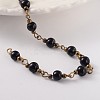 Round Handmade Glass Pearl Beaded Chains AJEW-JB00182-04-1