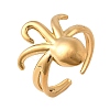304 Stainless Steel Octopus Open Cuff Rings for Women STAS-Z101-13G-1