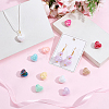 80Pcs AB Color Plated Opaque Acrylic Beads OACR-SP0002-45A-4