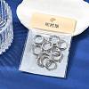 SHEGRACE Brass Micro Pave Clear Cubic Zirconia Hoop Earrings Findings XGR0155P-95P-6