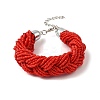 Glass Seed Multi-strand Bracelets BJEW-H204-01P-2